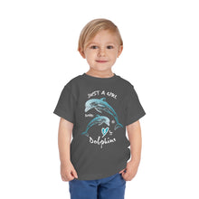 Cargar imagen en el visor de la galería, Bluhumun Dolphin Love Toddler&#39;s Unisex Short Sleeve T-Shirt
